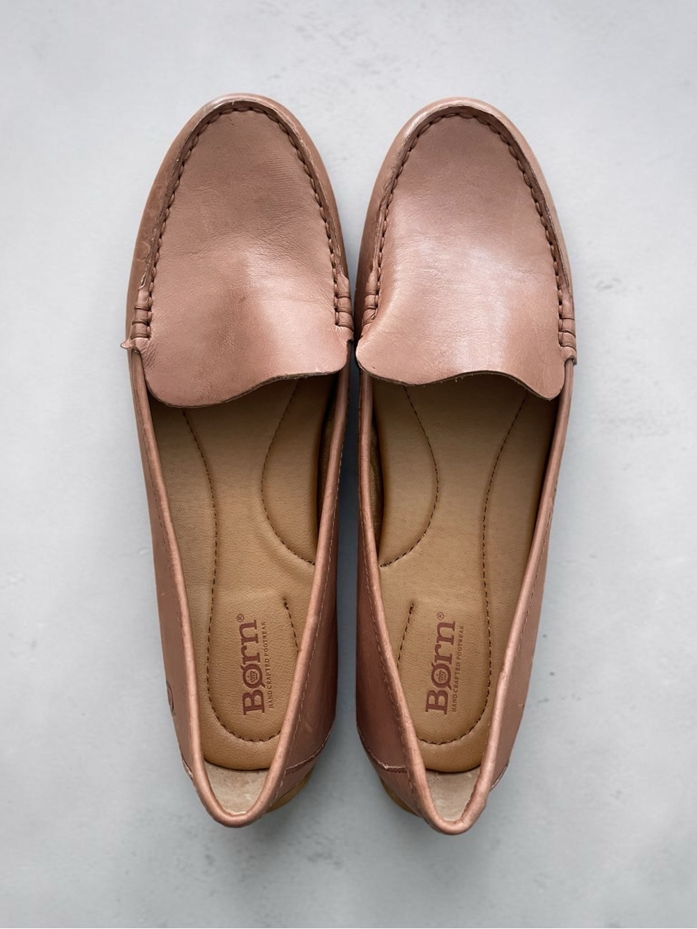 Born Leather Slip-On Loafers Size 10M